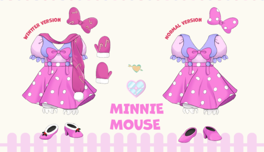 ミニー・マウスの水玉ピンク衣装／トゥーンタウン